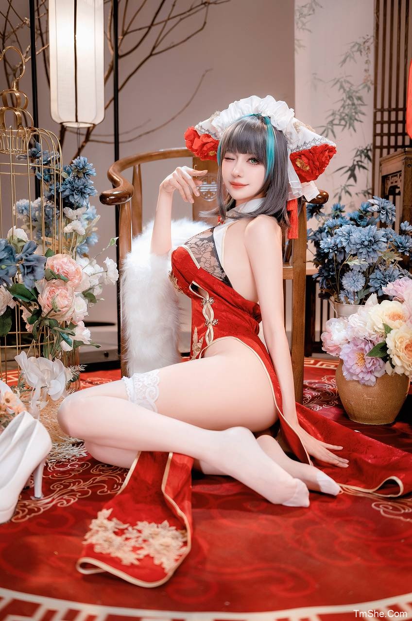 「Shika小鹿鹿」碧蓝航线 – 新年柴郡(16P/231MB)-猫萌