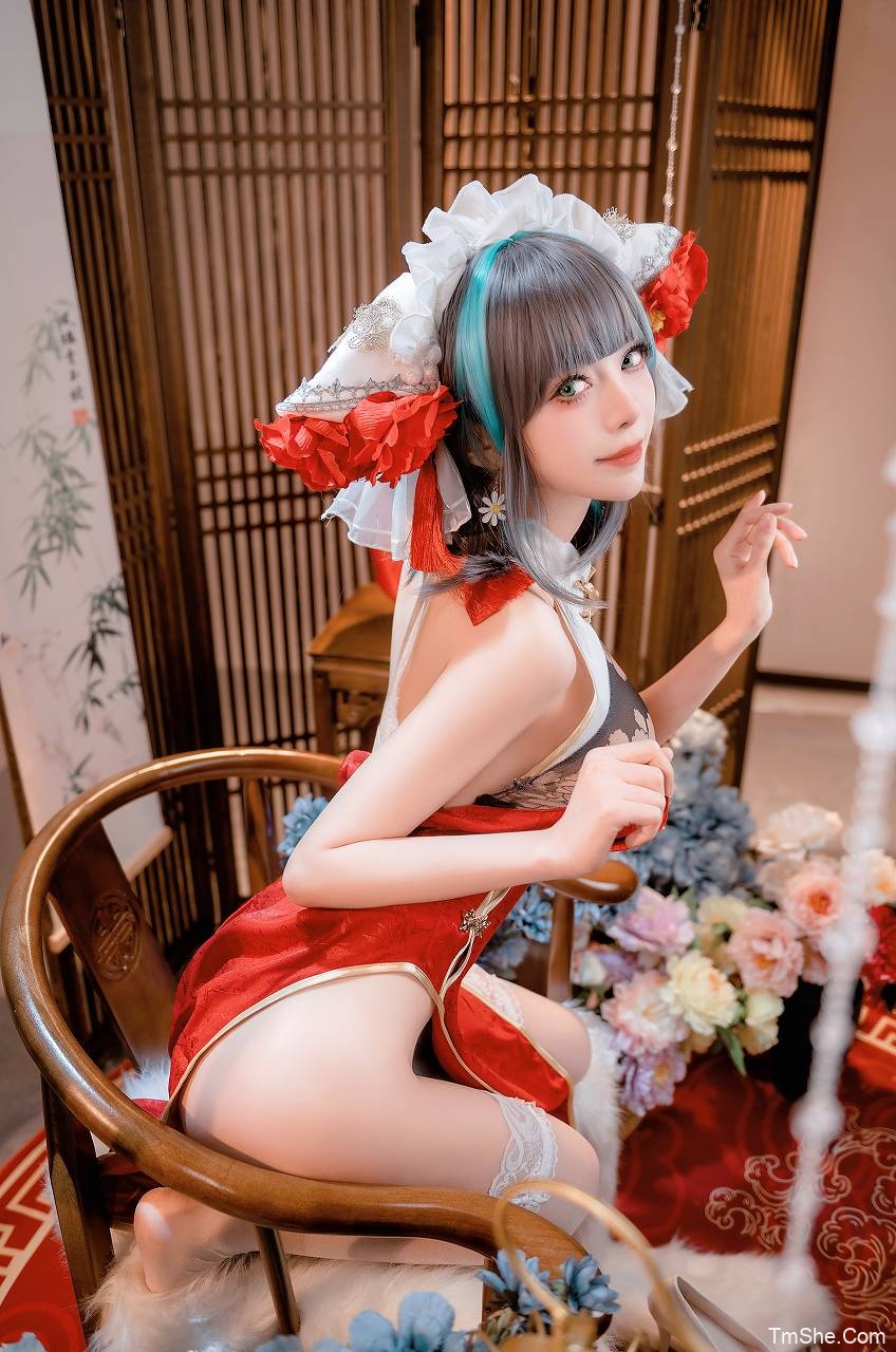 「Shika小鹿鹿」碧蓝航线 – 新年柴郡(16P/231MB)-猫萌
