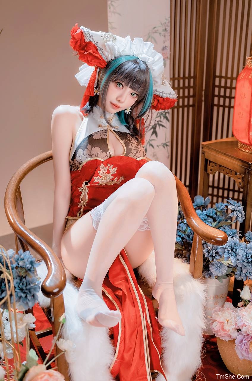 「Shika小鹿鹿」碧蓝航线 – 新年柴郡(16P/231MB)-猫萌