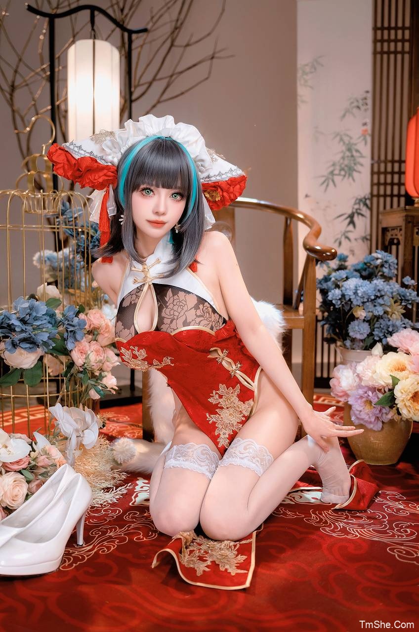 「Shika小鹿鹿」碧蓝航线 – 新年柴郡(16P/231MB)-猫萌