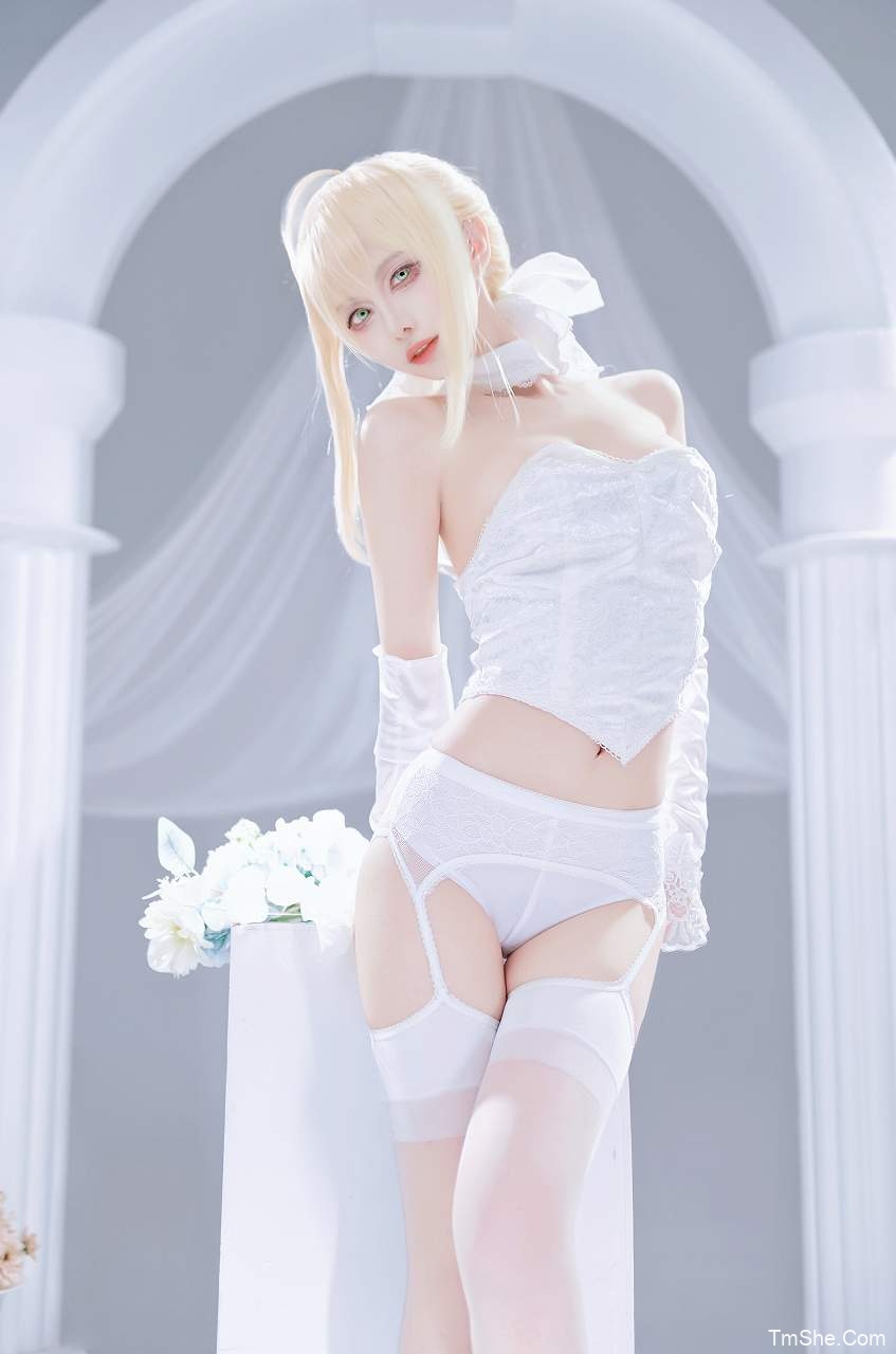 「Shika小鹿鹿」摄影素材 – SABER花嫁(22P/285MB)-猫萌