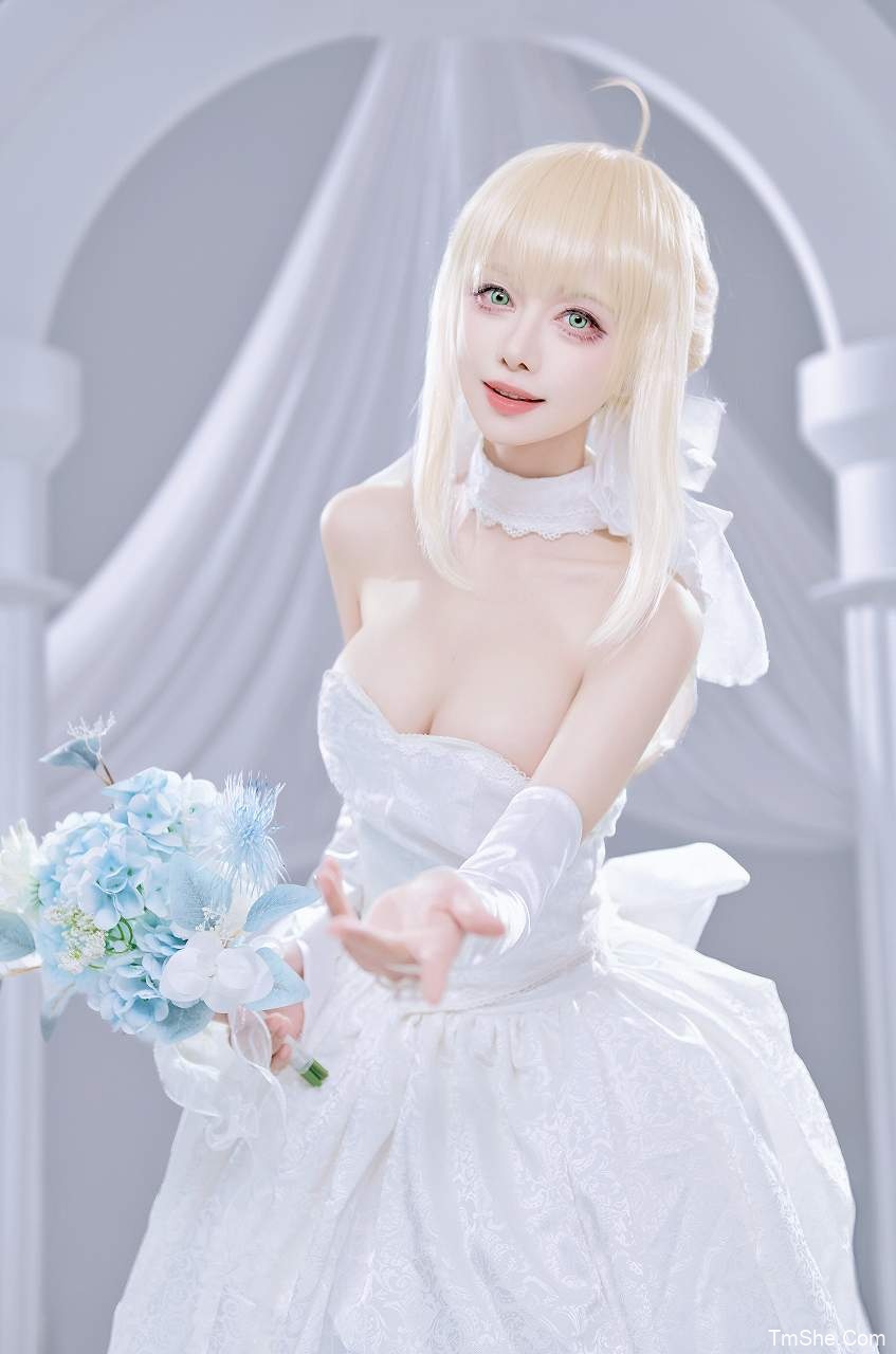 「Shika小鹿鹿」摄影素材 – SABER花嫁(22P/285MB)-猫萌