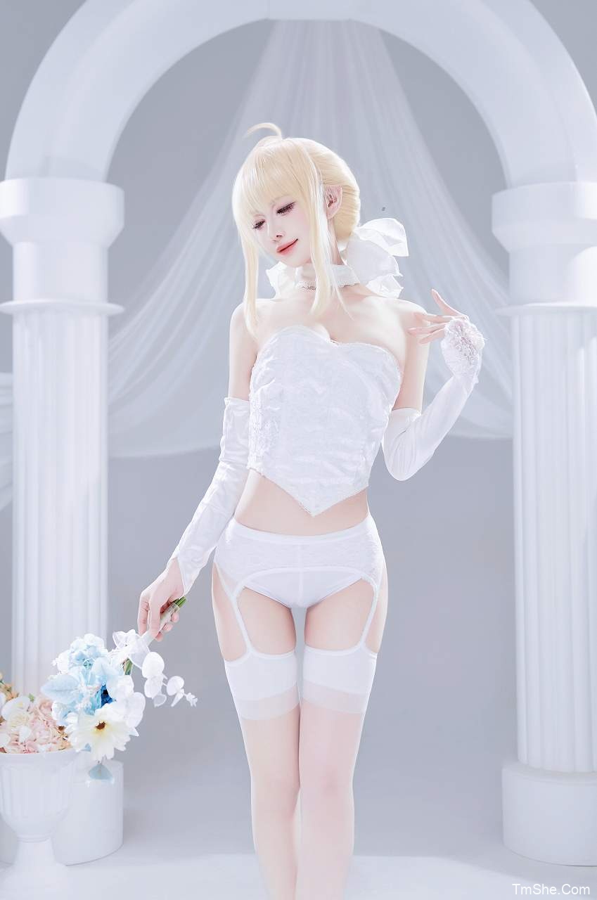 「Shika小鹿鹿」摄影素材 – SABER花嫁(22P/285MB)-猫萌
