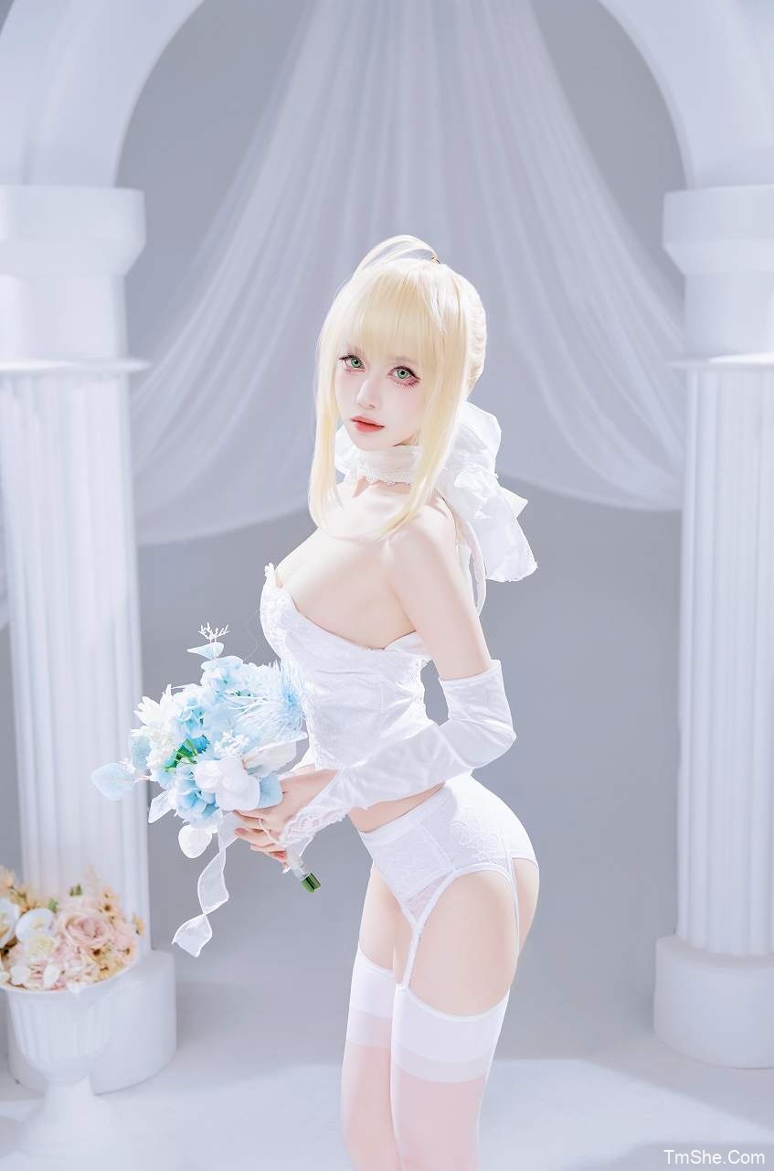 「Shika小鹿鹿」摄影素材 – SABER花嫁(22P/285MB)-猫萌