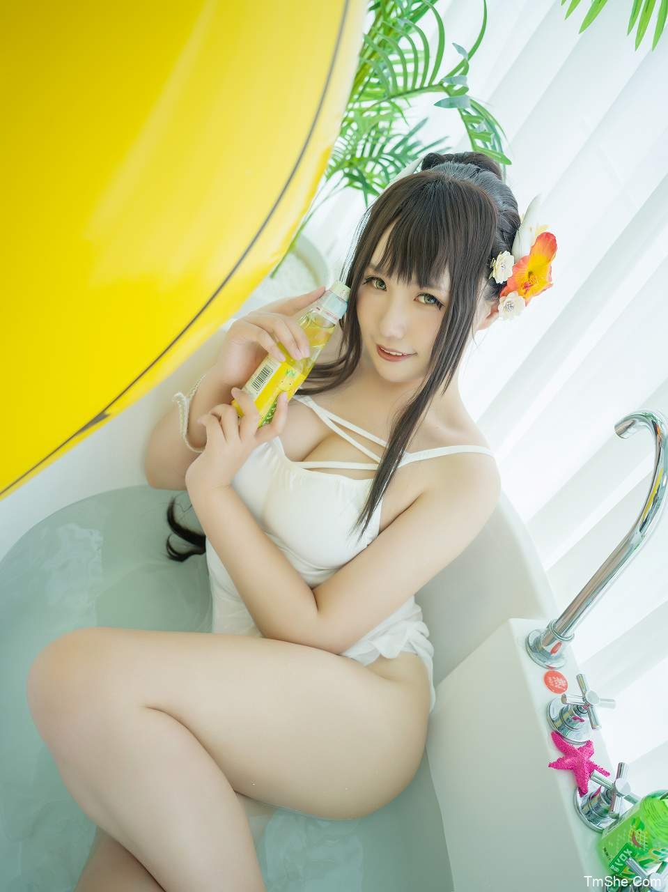 「麻花麻花酱」比睿旗袍 + 泳装(61P/446MB)-猫萌