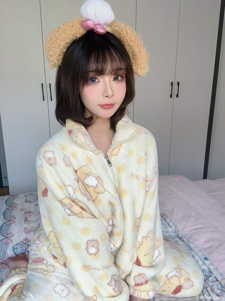 「yuuhui玉汇」4月SetB – 布丁狗(44P/1V/288MB)-猫萌