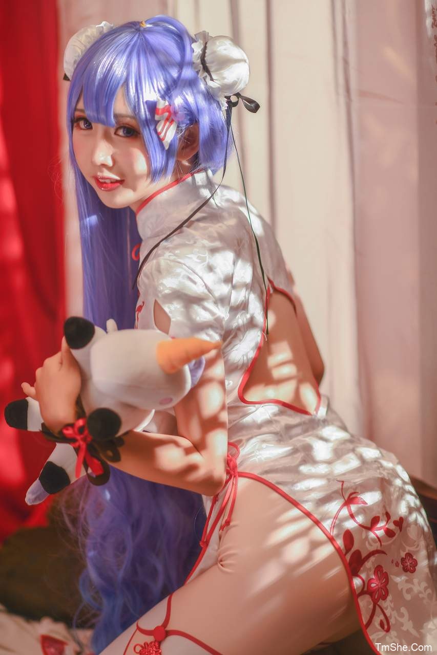 「面饼仙儿」摄影素材 – 独角兽旗袍(20P/230MB)-猫萌