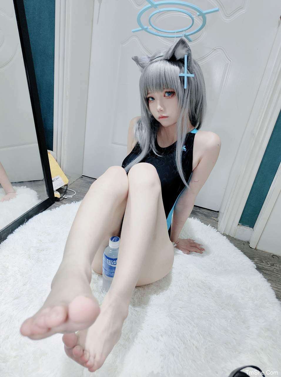 御子miko(miko3) 碧蓝档案 – 泳装白子(57P/328MB)-猫萌