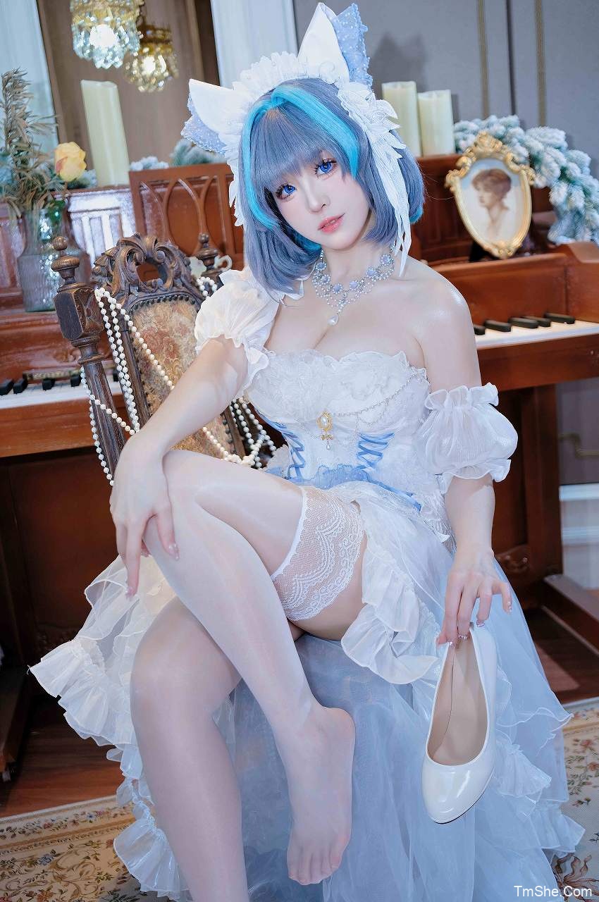「miko酱」图集 – 柴郡花嫁(22P/345MB)-猫萌