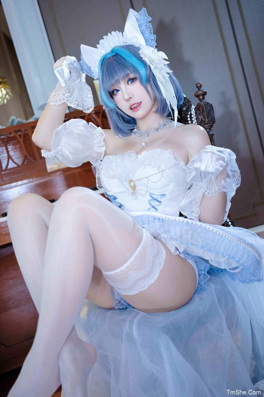 「miko酱」图集 – 柴郡花嫁(22P/345MB)-猫萌