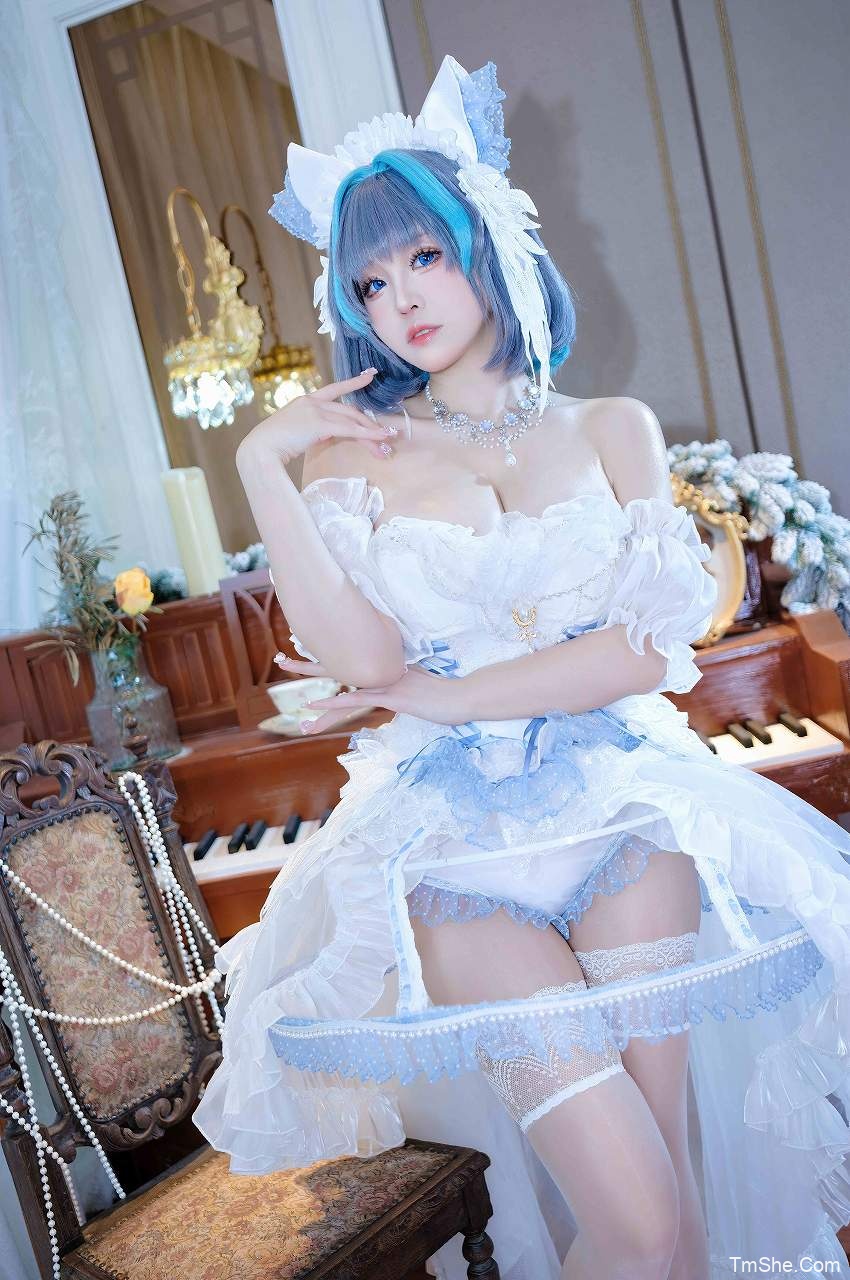 「miko酱」图集 – 柴郡花嫁(22P/345MB)-猫萌