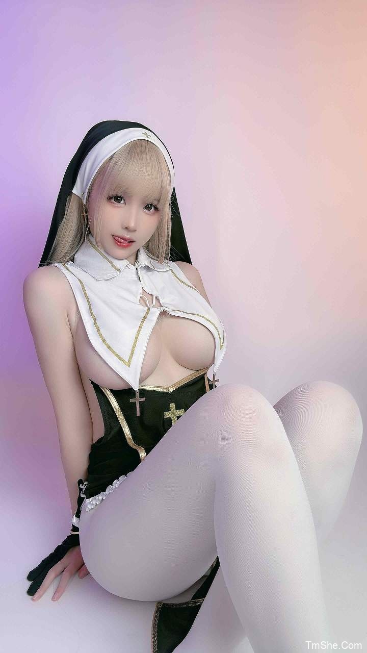 「miko酱」COS素材 – 像素修女(20P/475MB)-猫萌