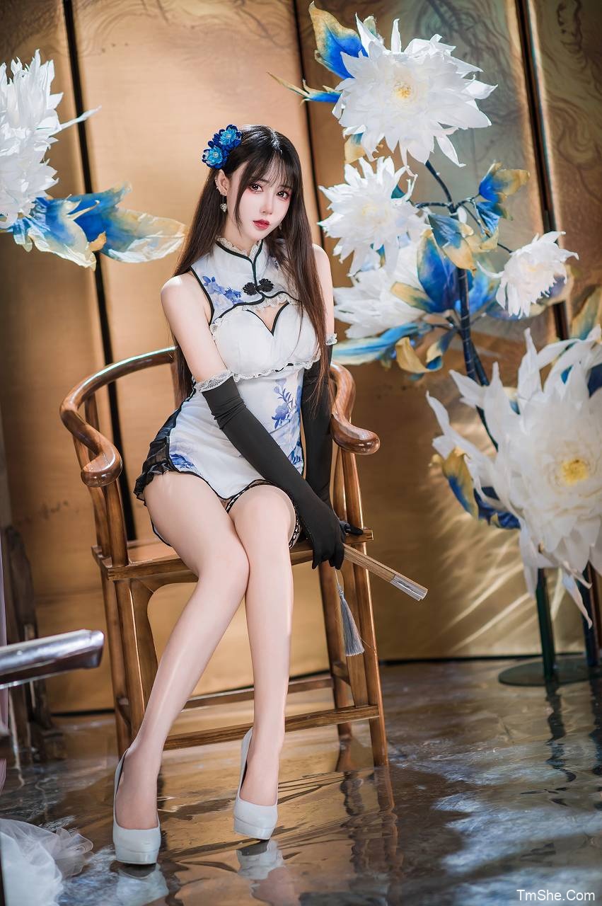 「羽生三未」瓶儿 – 青花瓷旗袍(25P/307MB)-猫萌