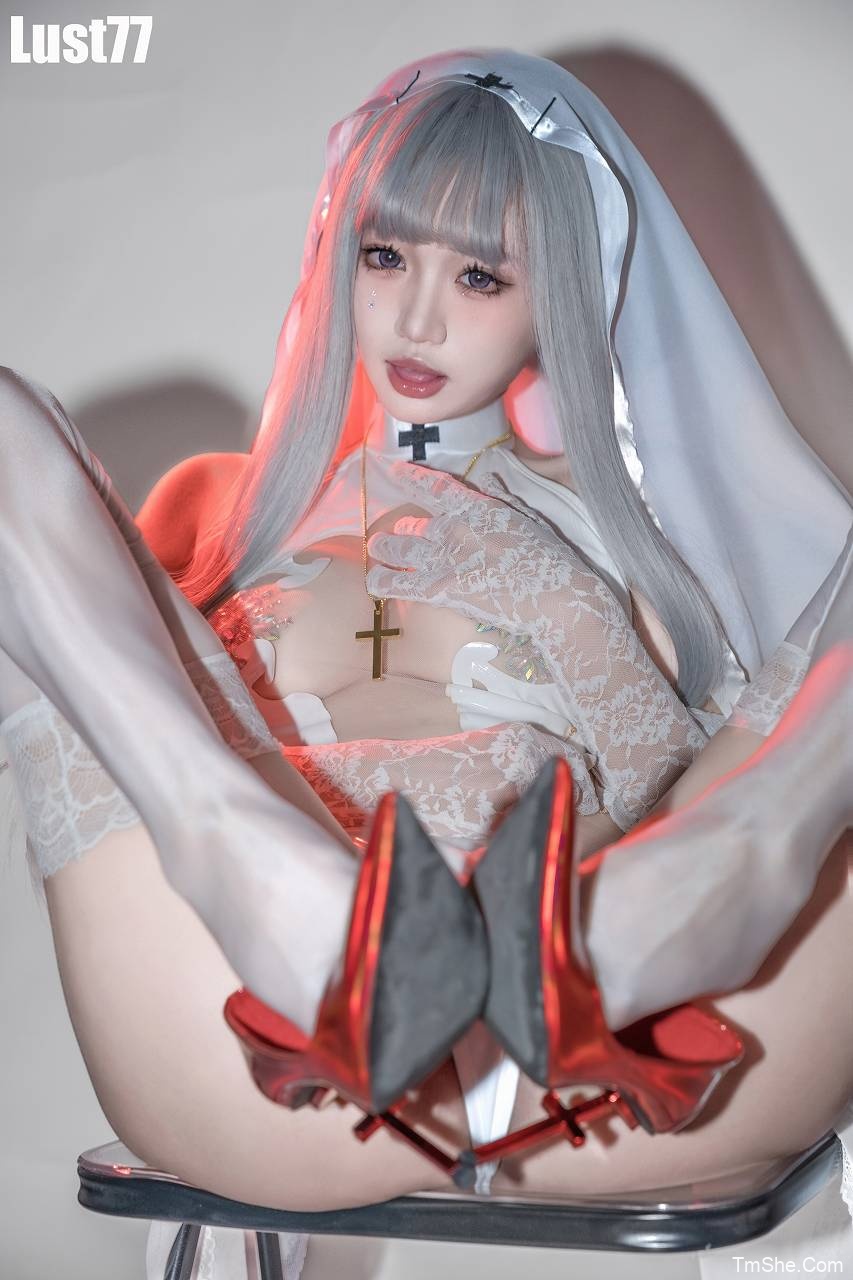 「柒柒要乖哦」摄影素材 – 白修女(43P/339MB)-猫萌