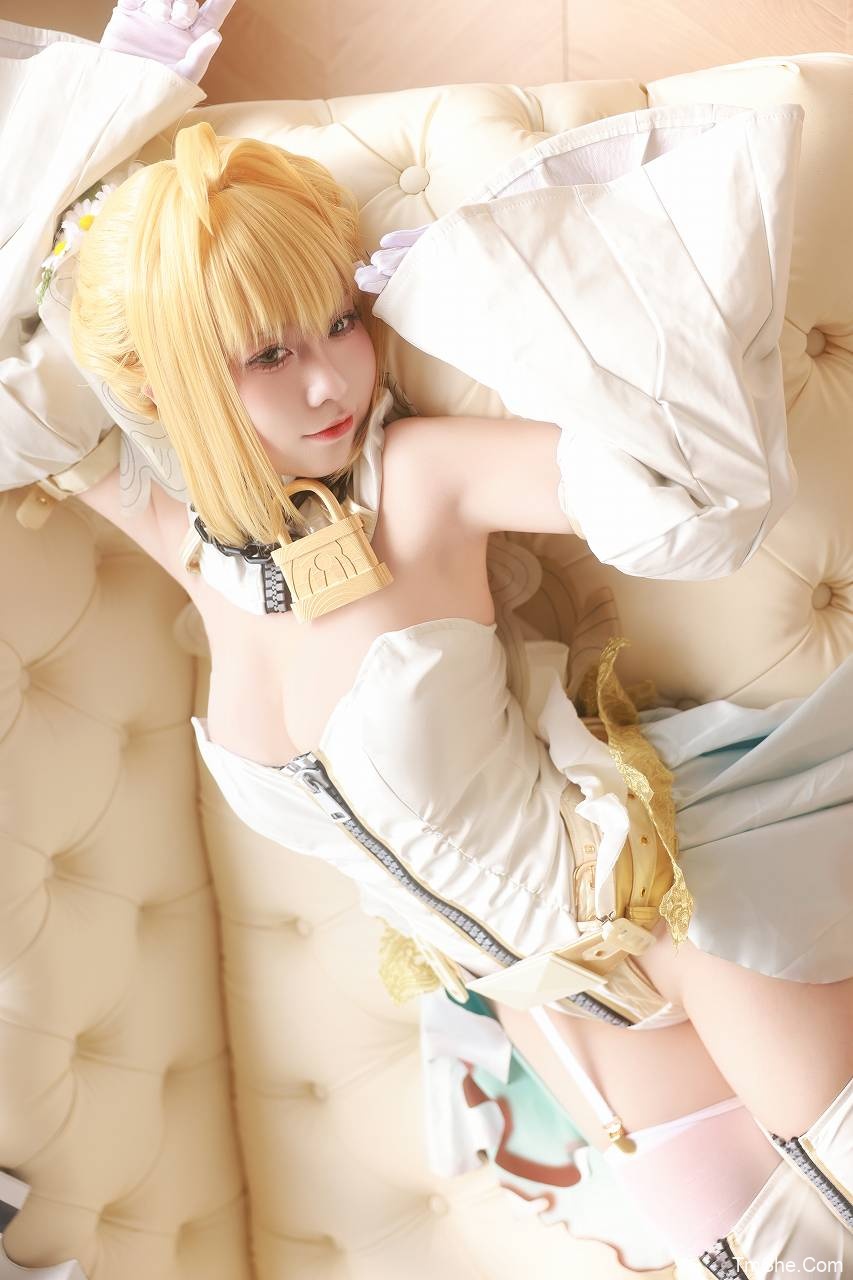 「G44不会受伤」COS素材 – 尼禄花嫁(43P/459MB)-猫萌