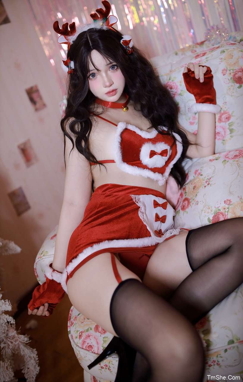 「疯猫ss」COS素材 – 麋鹿爱心裙(45P/902MB)-猫萌