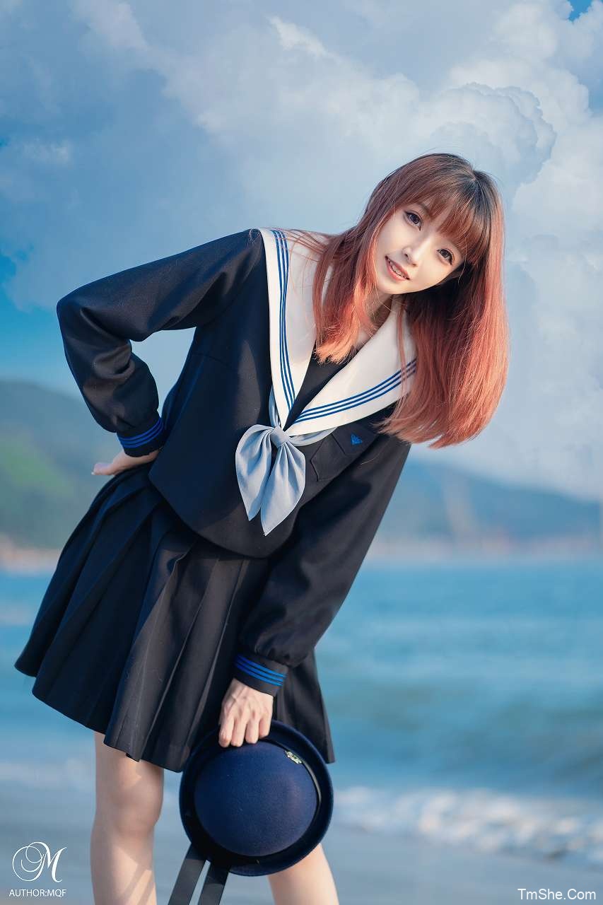 「祖木子」摄影素材 – 海边日落JK(72P/701MB)-猫萌
