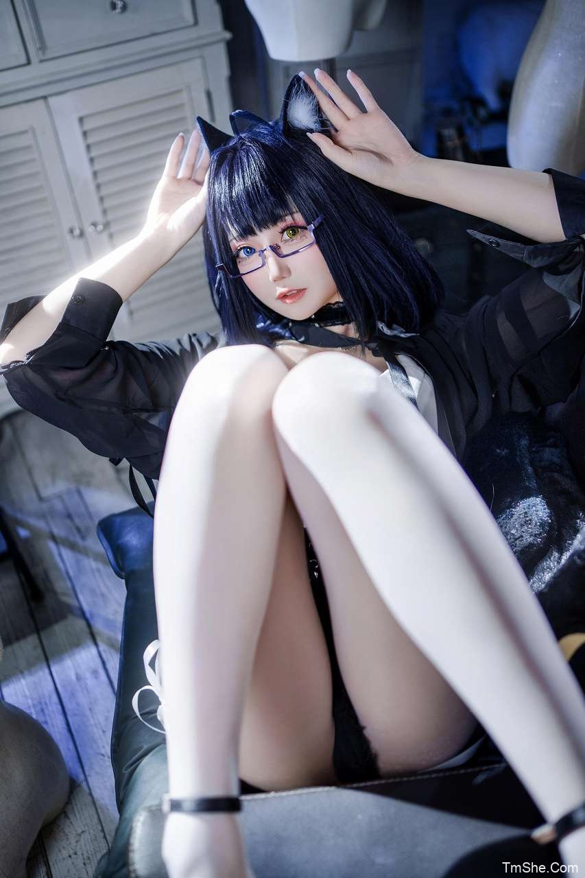 「焖焖碳」舰长 – 黑茶子(22P/286MB)-猫萌