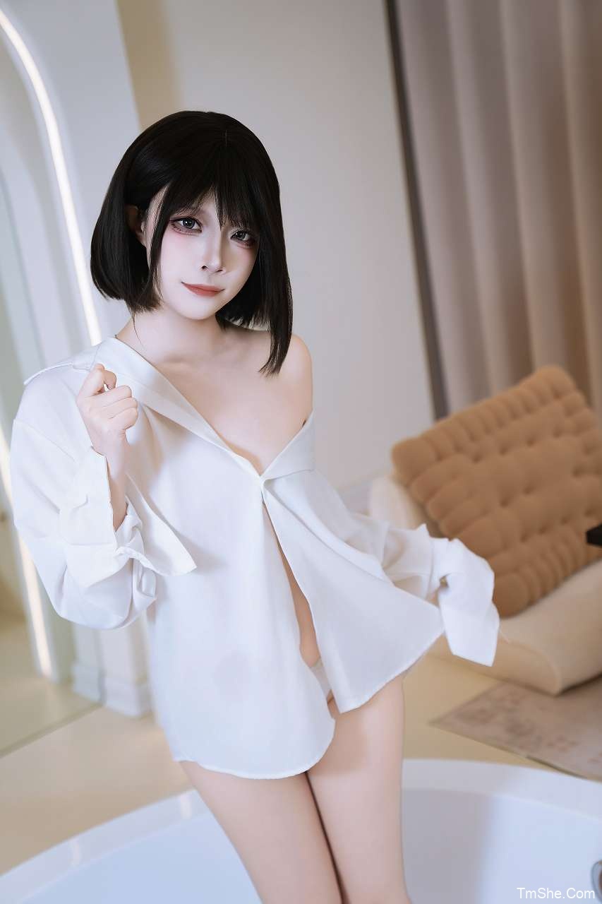 「二佐Nisa」定制级 – 浴缸白衬衫(35P/3V/2.85GB)-猫萌