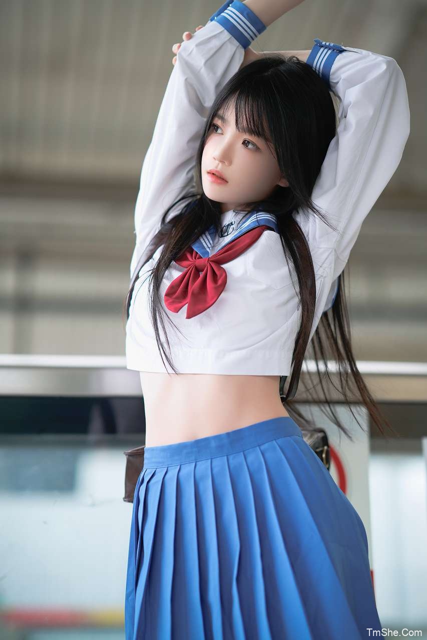 「桜桃喵」摄影素材 – 地铁JK(33P/527MB)-猫萌