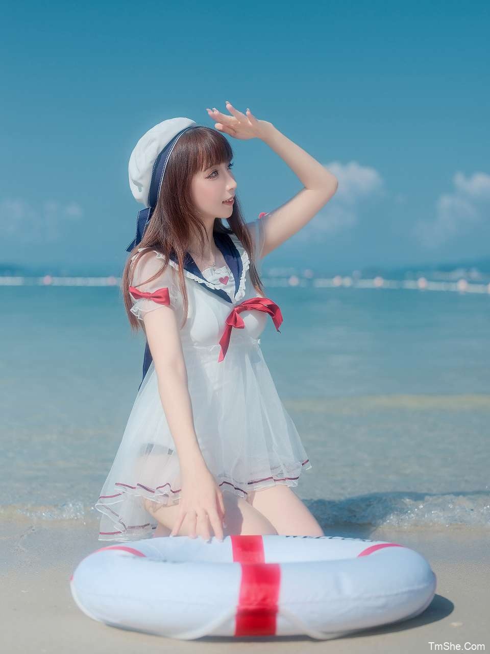 「祖木子」摄影素材 – 海军领泳装(27P/227MB)-猫萌