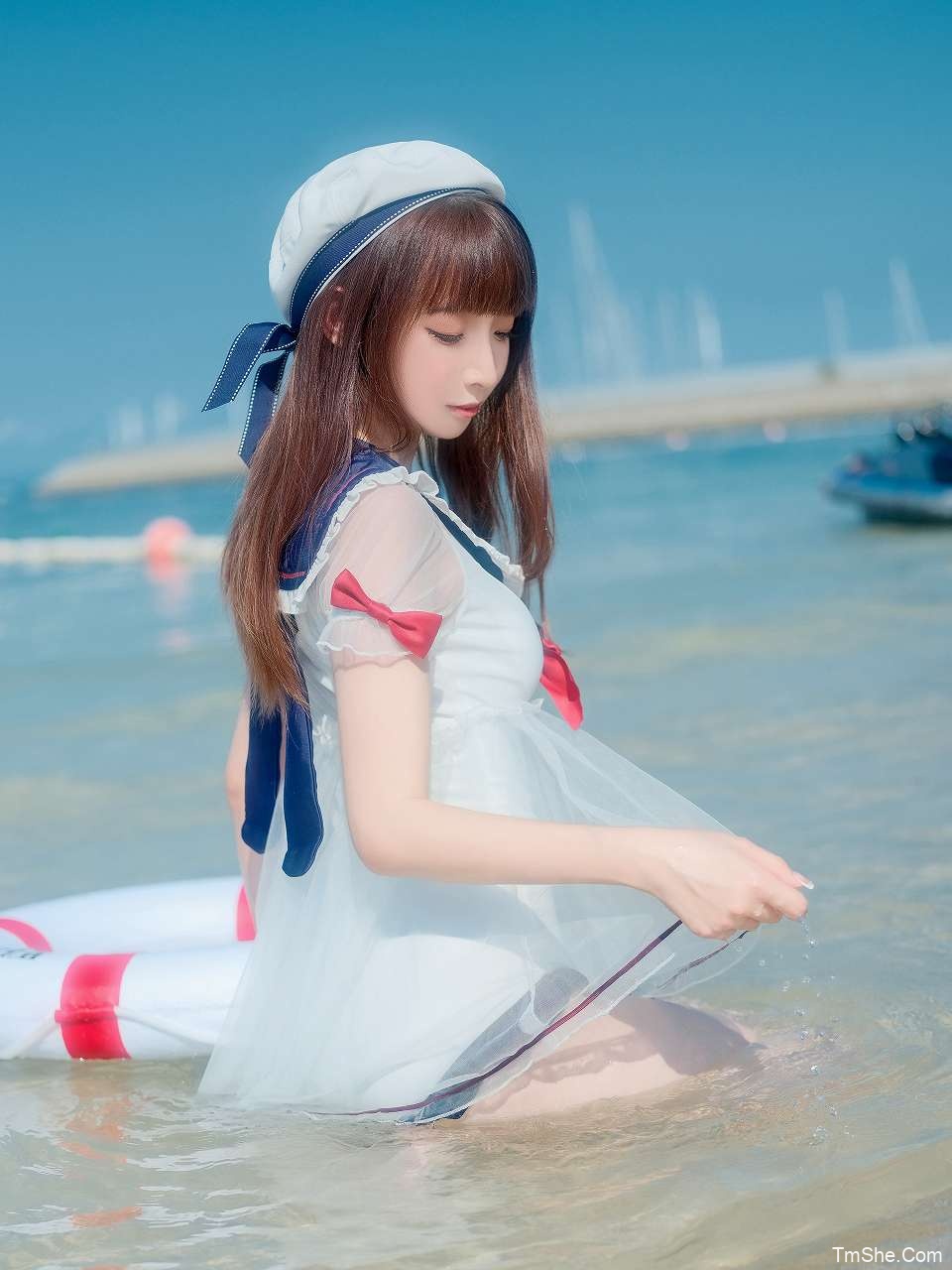 「祖木子」摄影素材 – 海军领泳装(27P/227MB)-猫萌