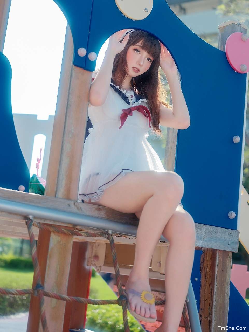 「祖木子」摄影素材 – 海军领泳装(27P/227MB)-猫萌