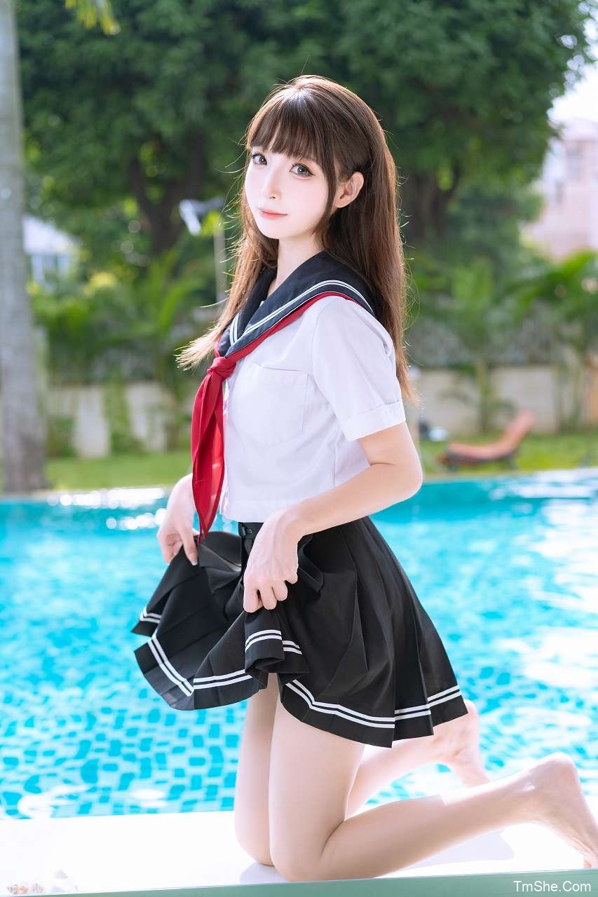 「祖木子」JK雇佣兵 + 泳池JK(35P/346MB)-猫萌