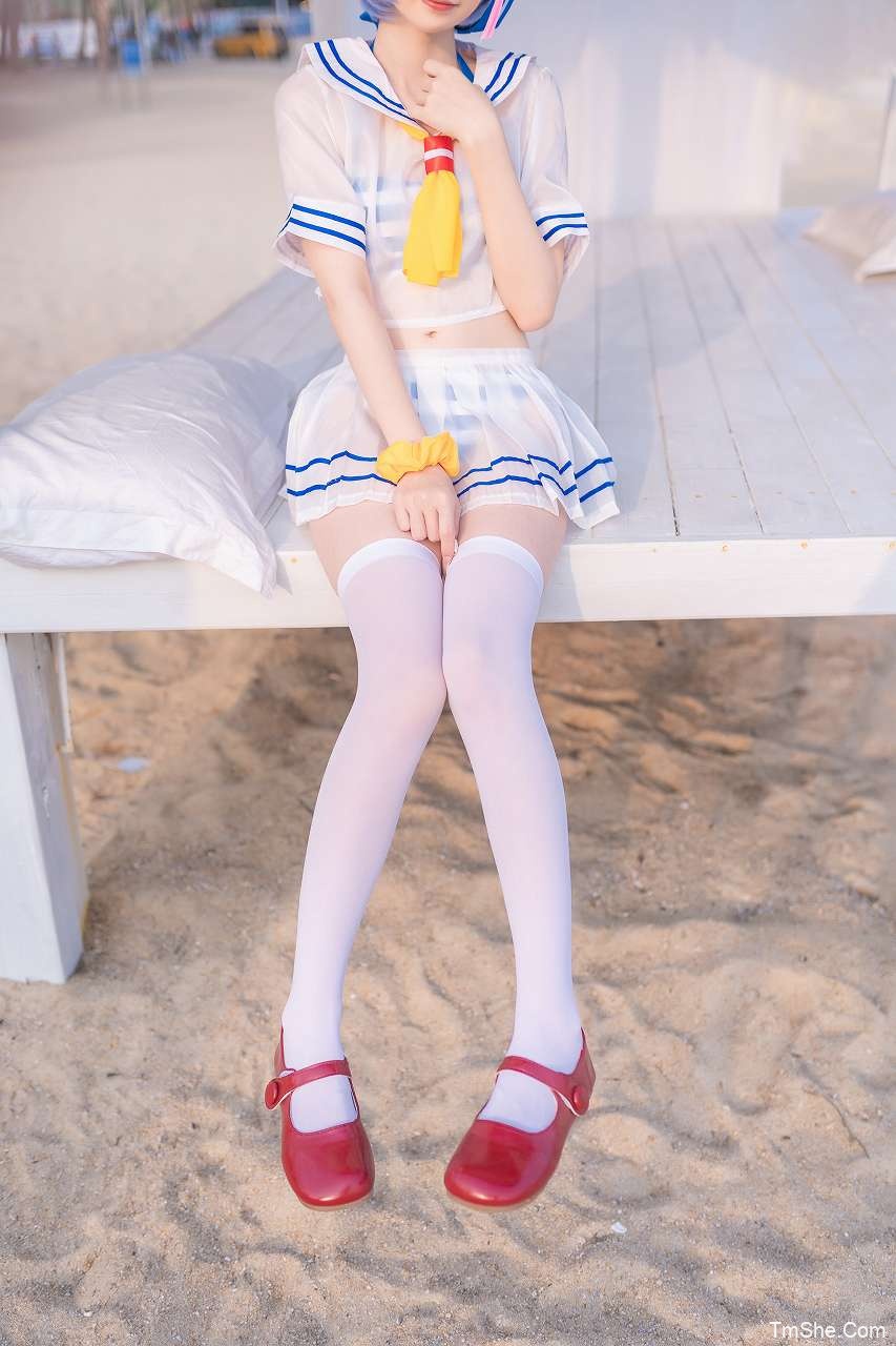 「祖木子」绘画素材 – 雷姆泳装(34P/265MB)-猫萌
