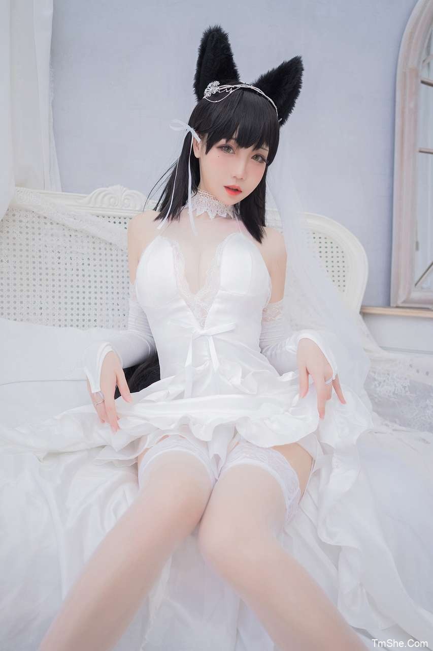 「焖焖碳」碧蓝航线 – 爱宕花嫁(20P/211MB)-猫萌