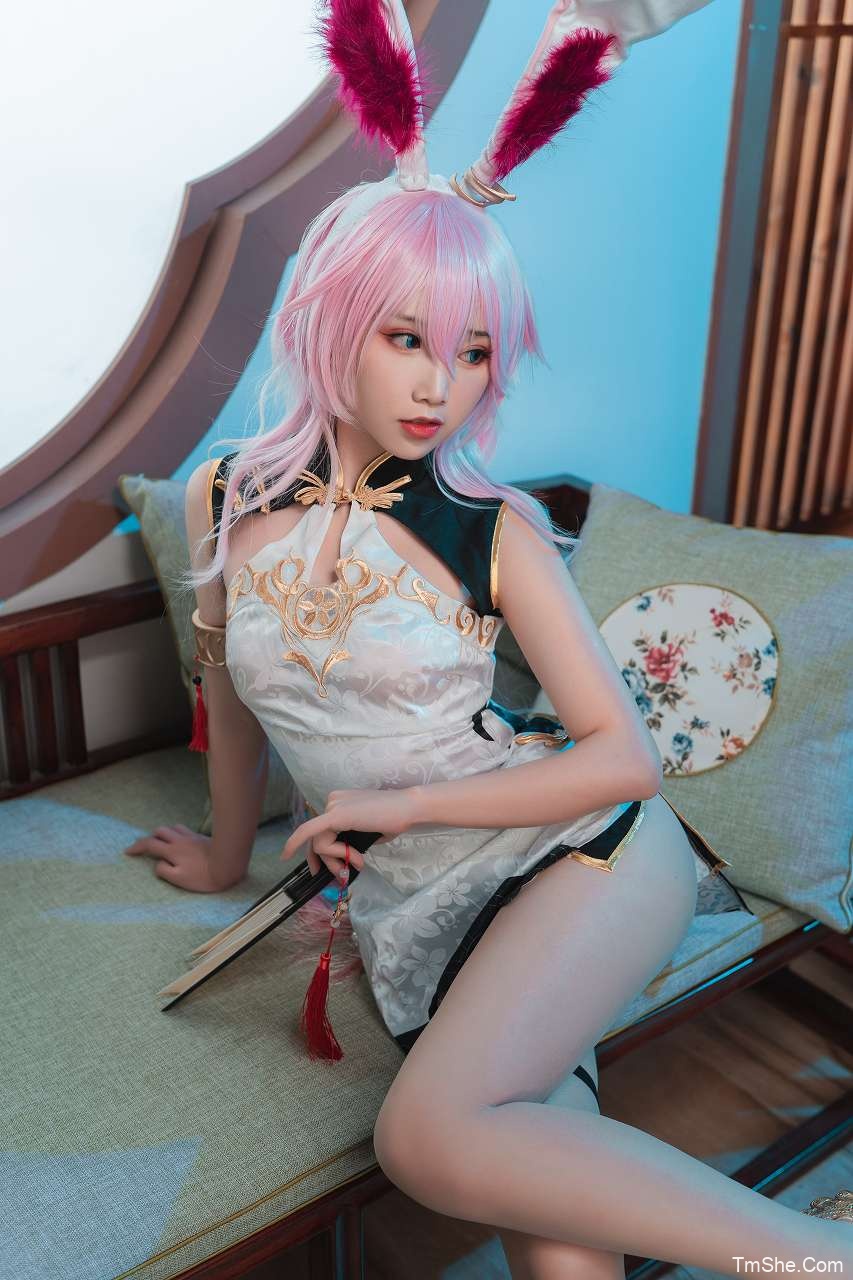 「面饼仙儿」COS素材 – 八重樱旗袍(29P/299MB)-猫萌