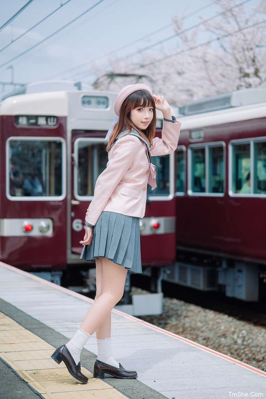「祖木子」日本旅拍  – 上桂车站JK(101P/1.67GB)-猫萌