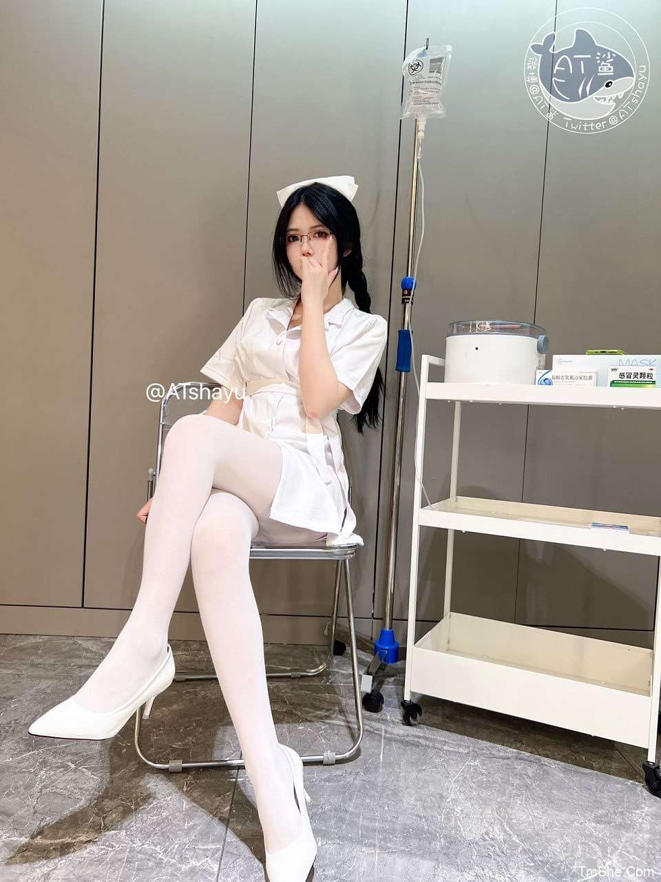 「AT鲨」视图 – 白丝护士(141P/2V/33MB)-猫萌