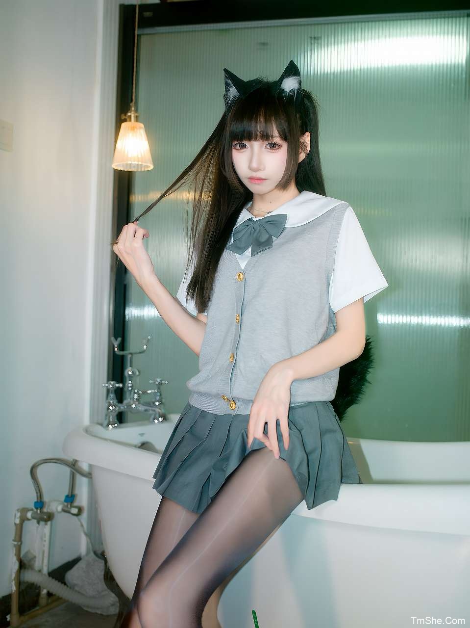 「COSER小梦酱」牛肉干 + 小天海JK(24P/176MB)-猫萌