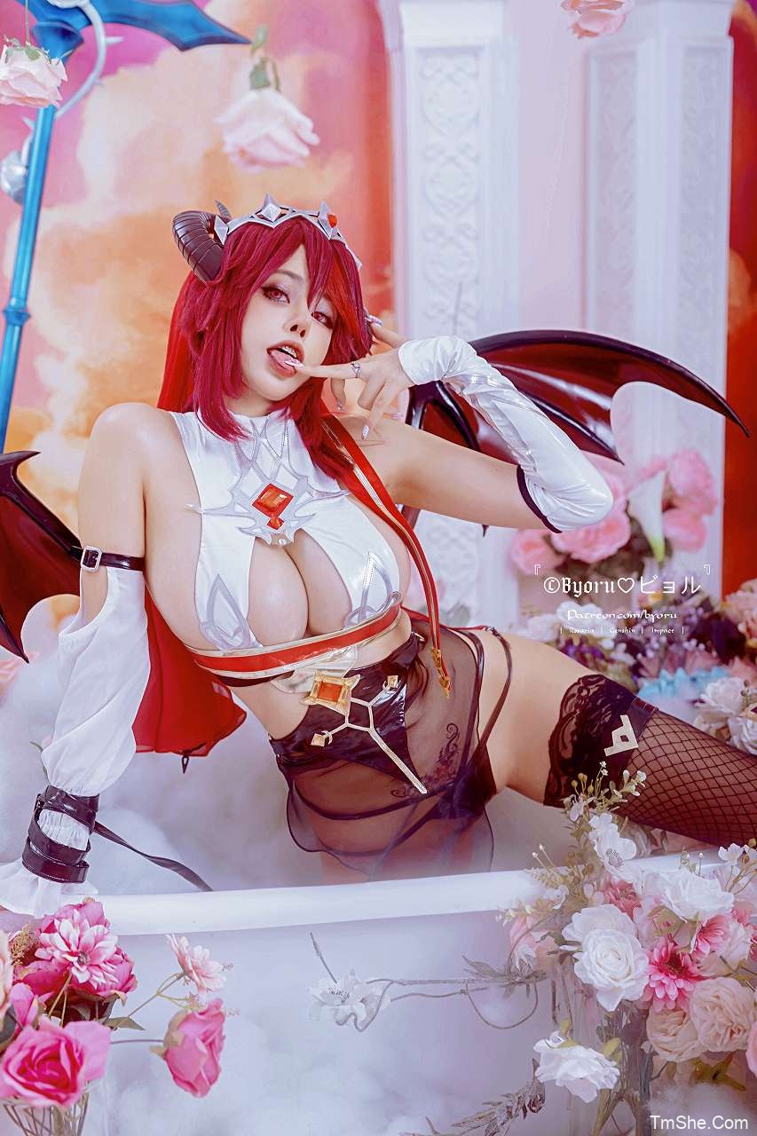 「Byoru」Rosaria Succubus Genshin Impact(61P/1V/1.35GB)-猫萌