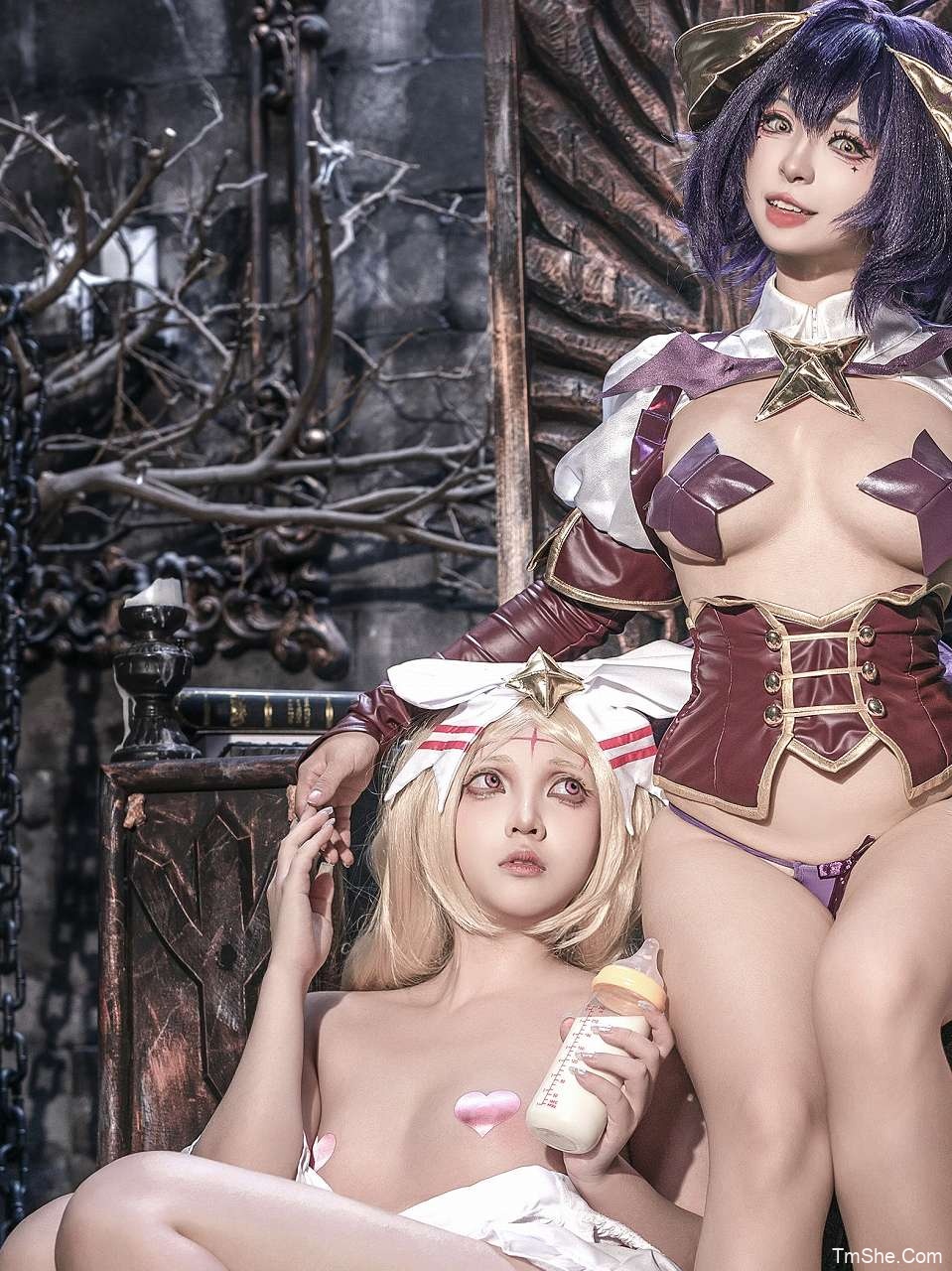 「小和甜酒」魔法少女双人柊舞缇娜+爱丽丝 (&橙风千雅)(55P/7V/439MB)-猫萌