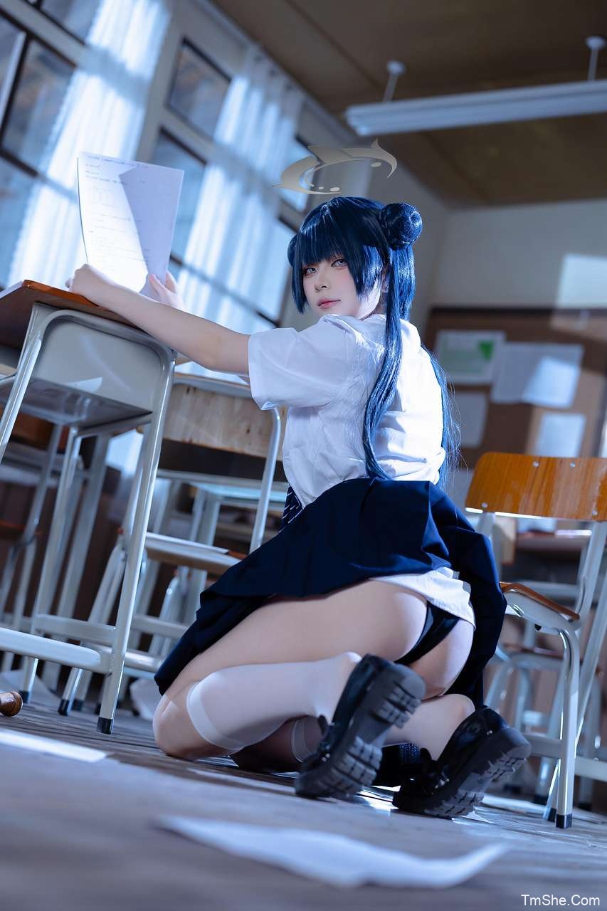 「屿鱼」蔚蓝档案 – 妃咲JK(61P/797MB)-猫萌