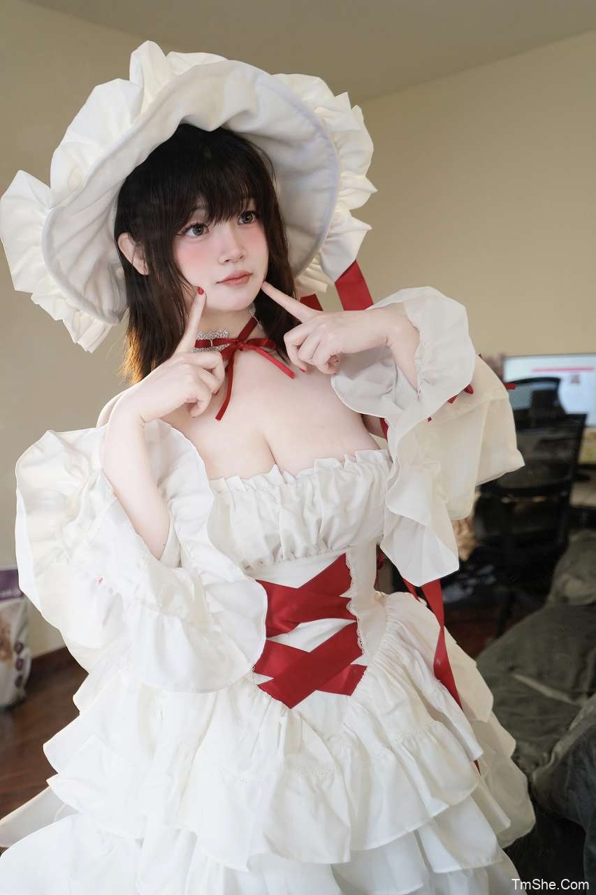 毛毛喵(毛毛帽) 绘画参考 – 白发魔女(28P/496MB)-猫萌