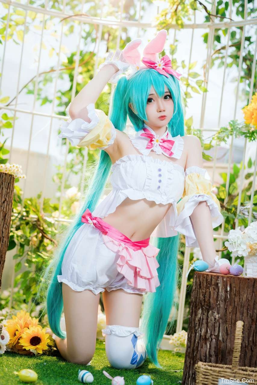 「焖焖碳」初音未来 – 复活节兔子(22P/162MB)-猫萌
