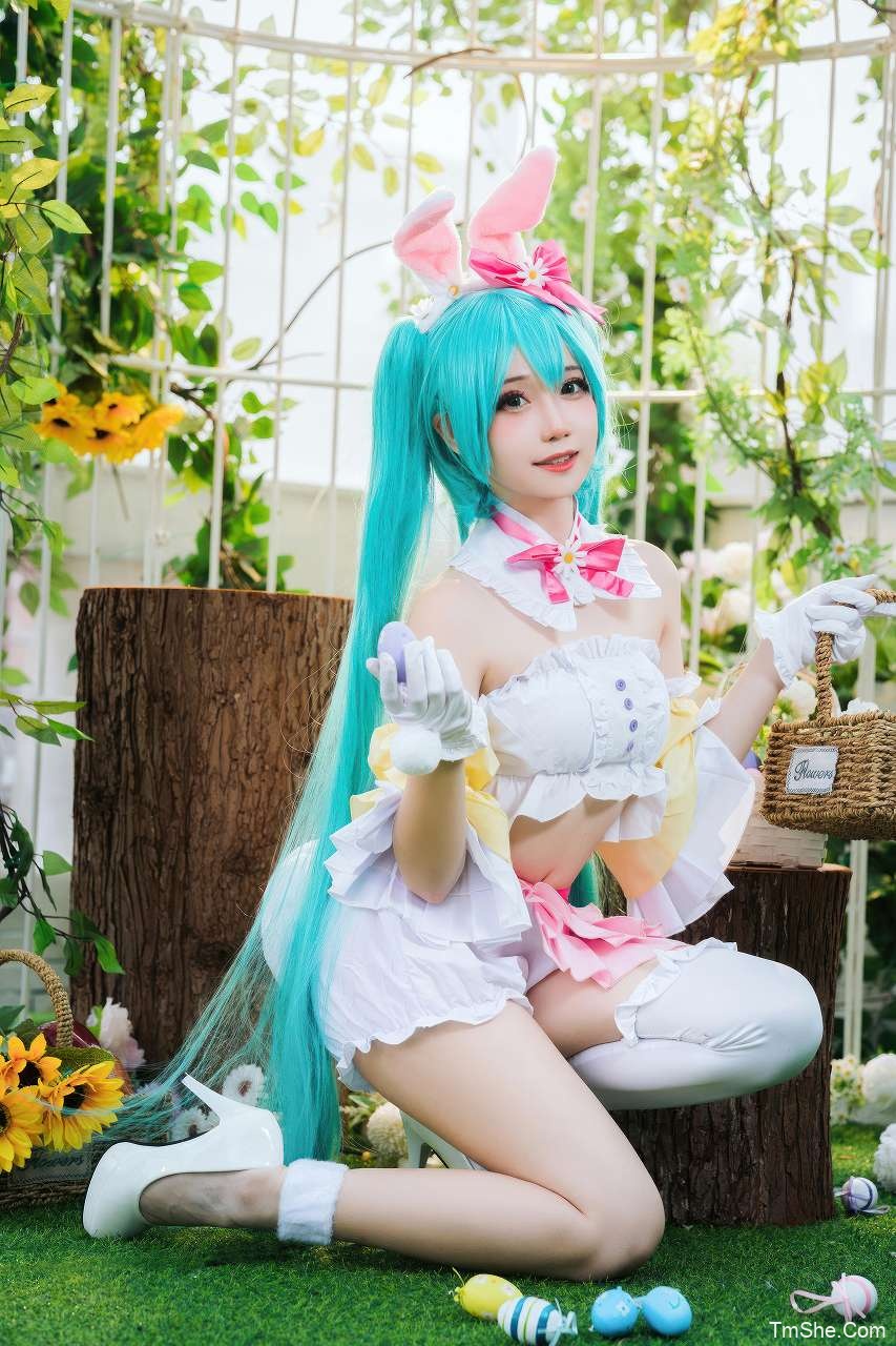 「焖焖碳」初音未来 – 复活节兔子(22P/162MB)-猫萌