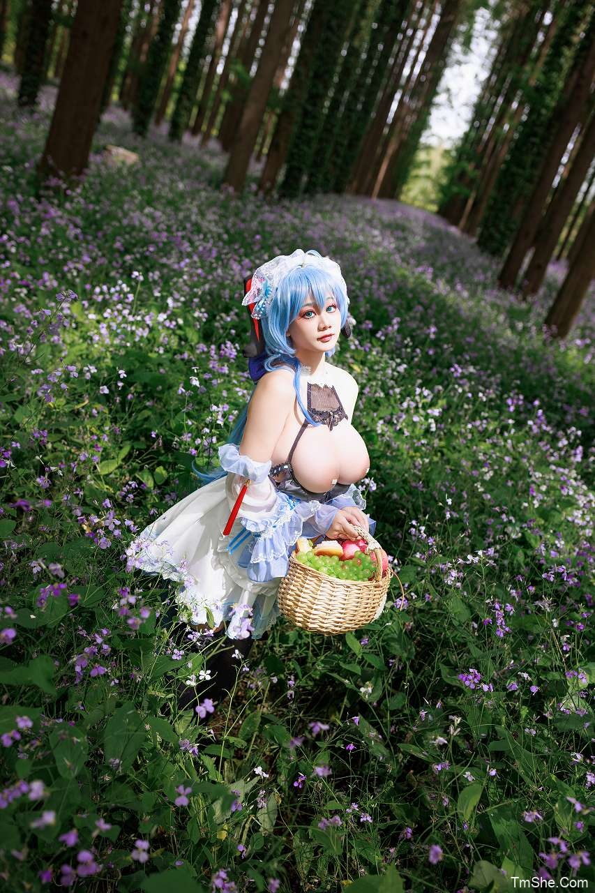 「阿雪雪」绘画素材 – 甘雨女仆(99P/6V/7.55GB)-猫萌