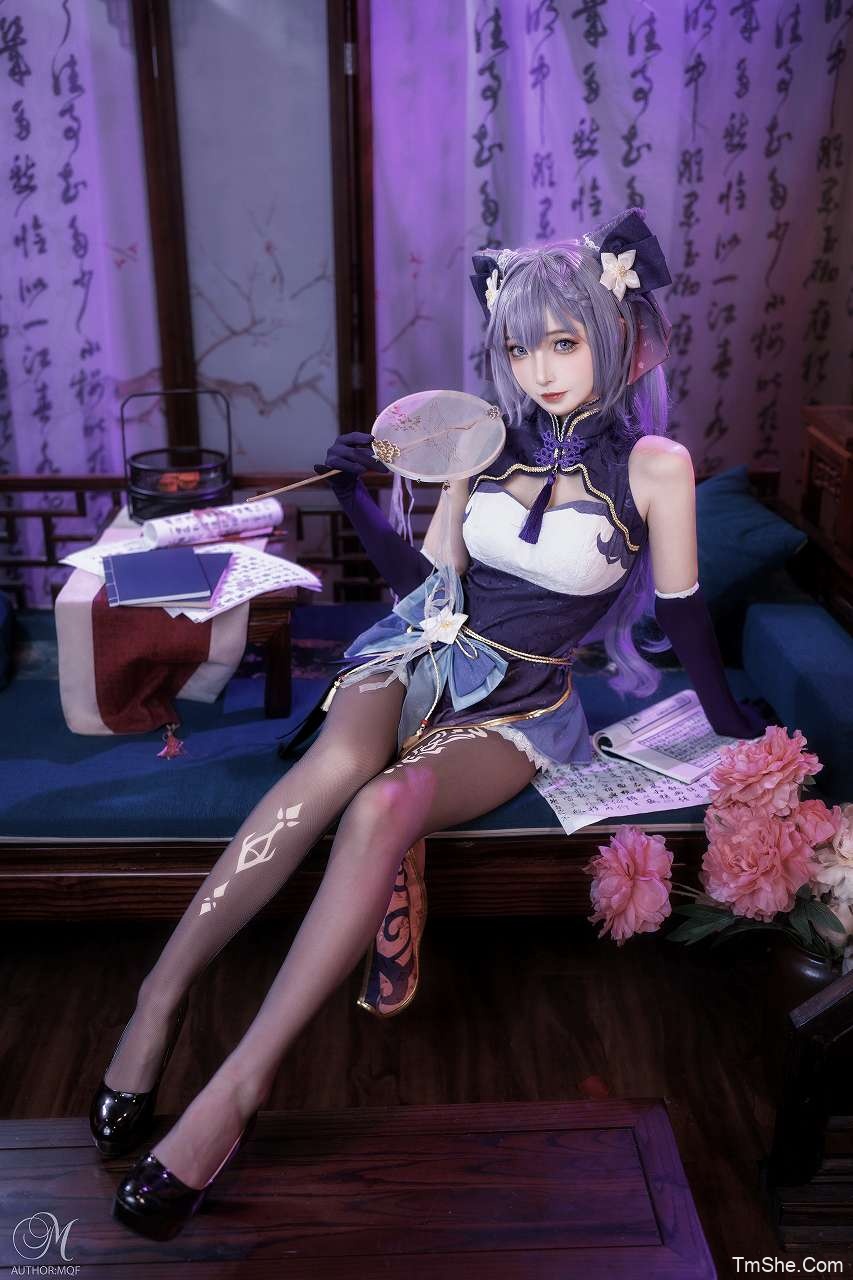 「祖木子」刻晴旗袍 + 初音JK(23P/235MB)-猫萌