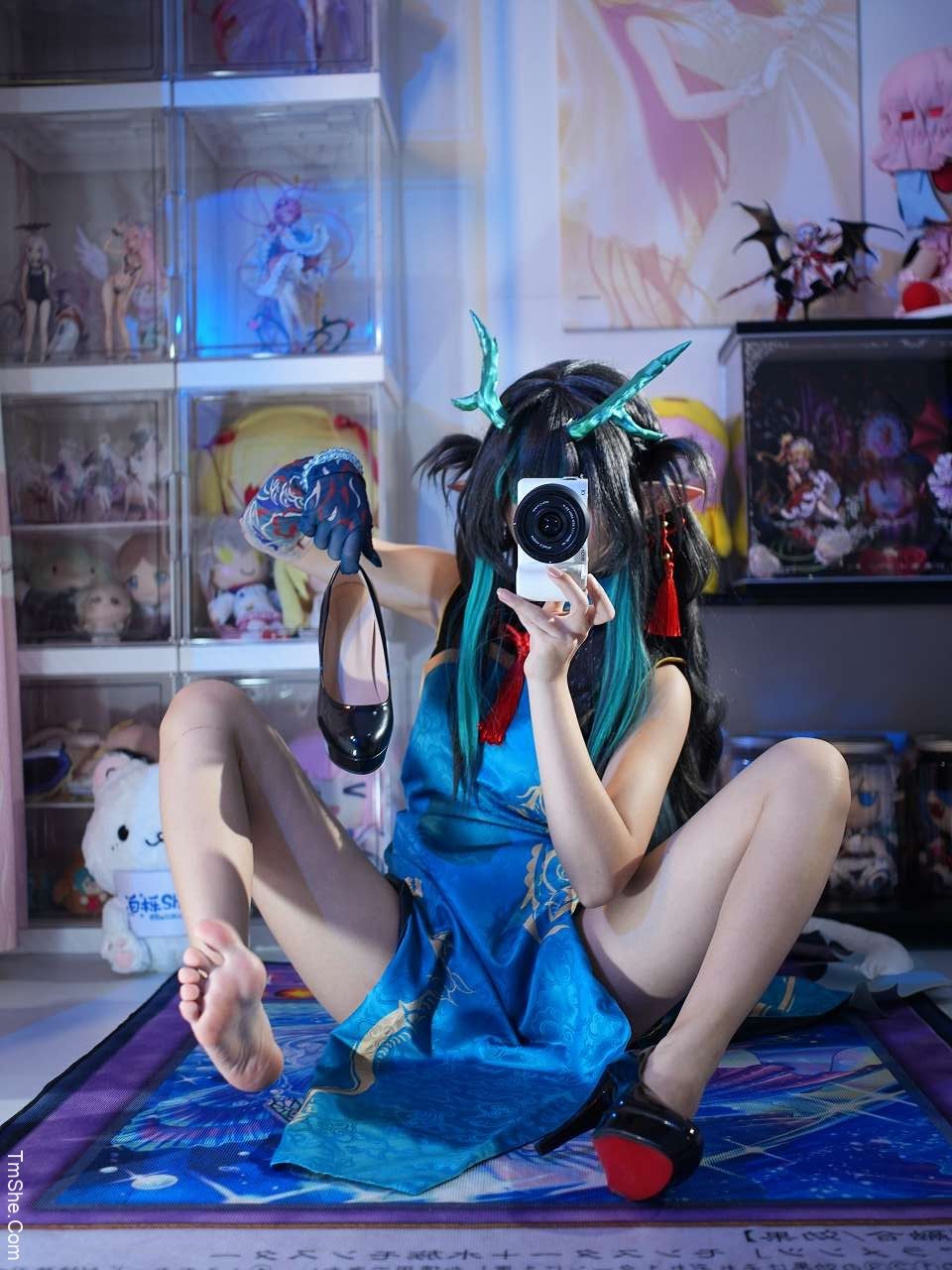 「白栎Shirly」绘画参考 – 夕染尘烟(130P/26V/6.52GB)-猫萌