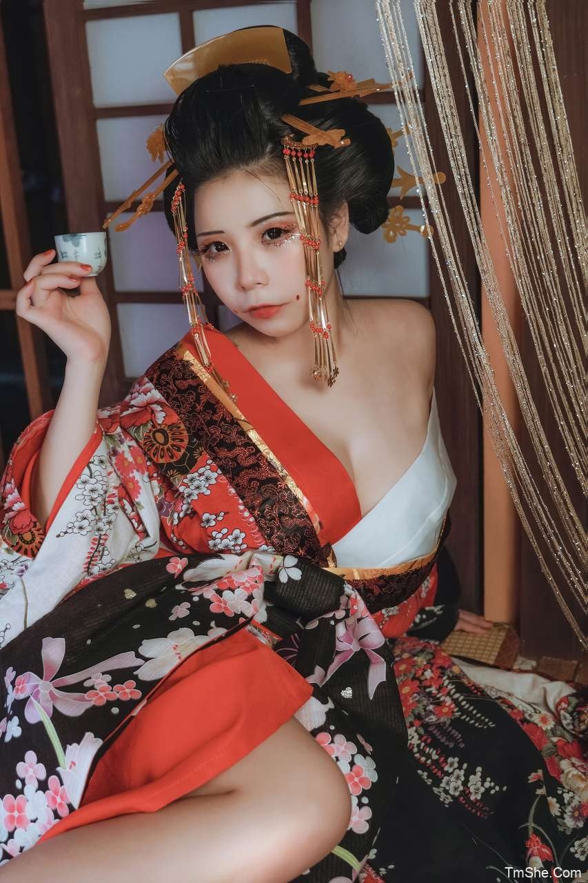 「无颜小天使」绘画素材参考 – 花魁(15P/172MB)-猫萌