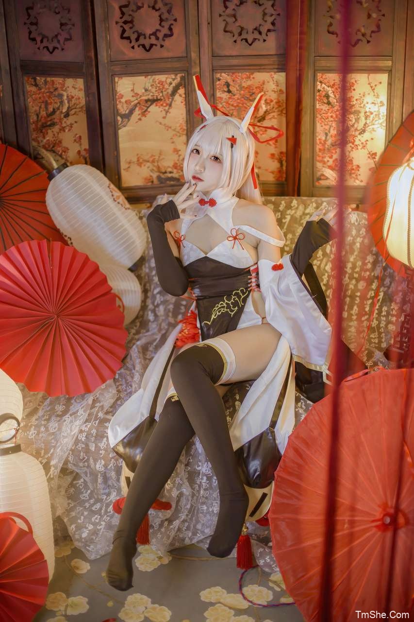 「二佐Nisa」碧蓝航线 – 绫波 新春旗袍(27P/207MB)-猫萌