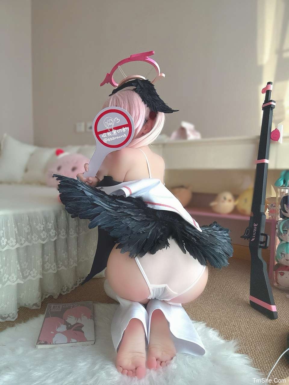 「哎我黑切訥」蔚蓝档案 – 下江小春原皮(70P/4V/2.23GB)-猫萌
