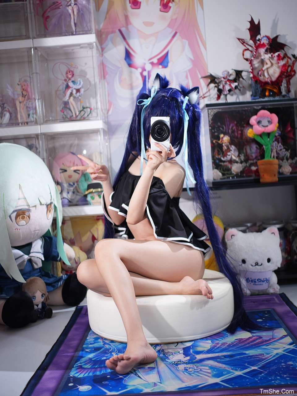 「白栎Shirly」绘画参考 – 黑见芹香水着(130P/29V/7.87GB)-猫萌
