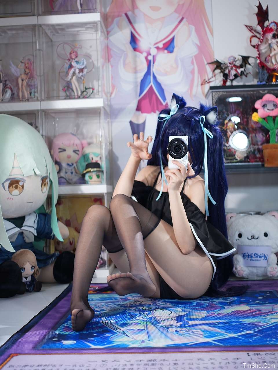 「白栎Shirly」绘画参考 – 黑见芹香水着(130P/29V/7.87GB)-猫萌