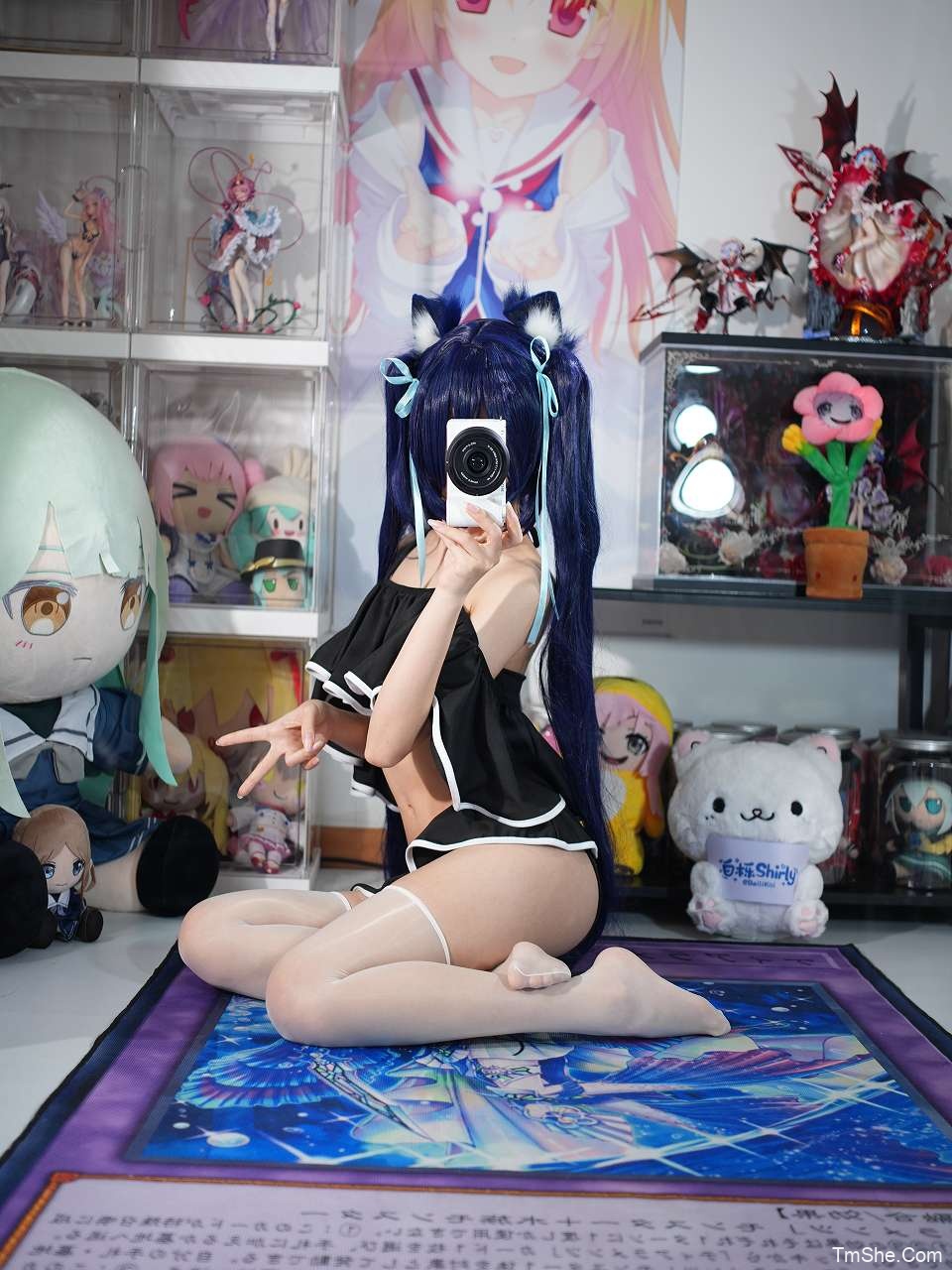 「白栎Shirly」绘画参考 – 黑见芹香水着(130P/29V/7.87GB)-猫萌