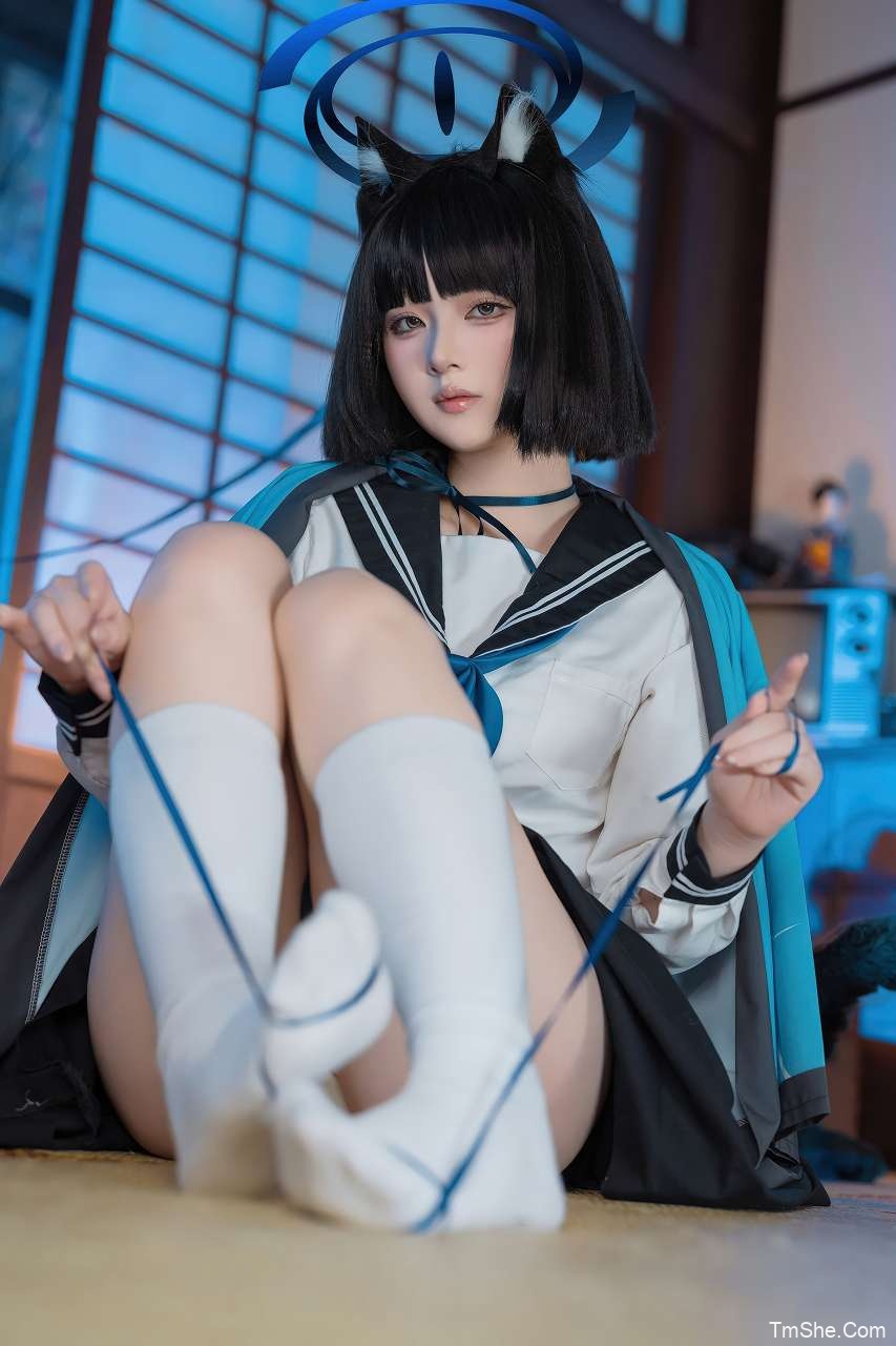 「屿鱼」蔚蓝档案 – 桐生桔梗(53P/555MB)-猫萌